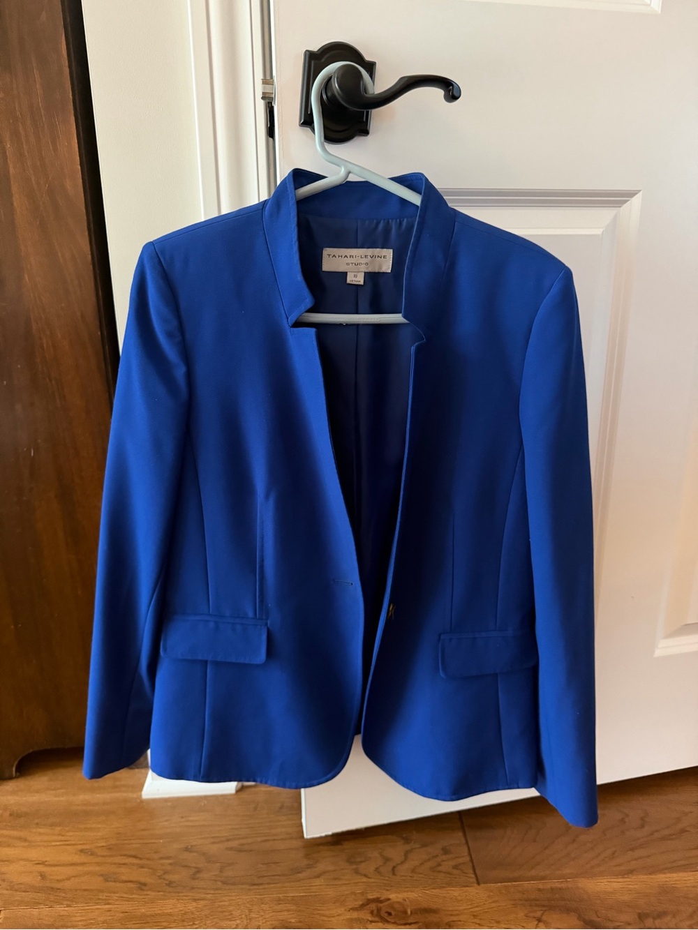 Tahari-Levine Cobalt Blue Open-Front Blazer